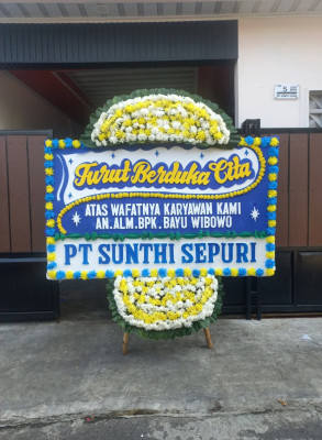 Papan Bunga Duka di Kemiriombo